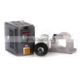 High Quality 800W AC Spindle Motor Kits 0.8KW 4 Bearing Water Cooled Spindle + 1.5KW 220V Inverter + Pump+Pipe