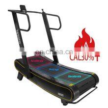 Curved Treadmill & Air Runner Manual Resistance Treadmill With Monitor Best Price Guarantee Gym Fitness Equipment thumbnail-4