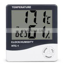 HTC-1 Indoor Room LCD Electronic Temperature Humidity Meter Digital Thermometer Hygrometer Weather Station Alarm Clock