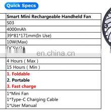 Portable Pocket Size Handheld USB Rechargeable Mini Fan thumbnail-2