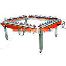 Manual silk screen stretcher film wrapping mesh stretching machine