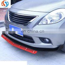 Honghang Factory Supply New Style Front Lips, Gloss Black+Red Universal Front Bumper Lips For All Coupes And Sedans thumbnail-4