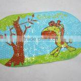 PVC bath printed bath mat mat anti-slip mat (JK-6636V)