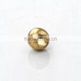 Round Brass Beads With Two Hole - Diameter 2.5mm Hole 1mm thumbnail-1