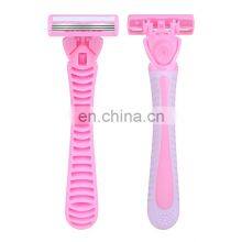1 Handle and 4 Refill Cartridges Disposable Triple Blades Women Razor Body Hair Remover Bikini Blade Pink Ladies Shaving KL3-03W thumbnail-2