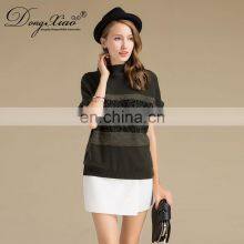 New Style High Quality Pullover Fashion Short Sleeve Women Cashmere Sweater From China thumbnail-5