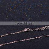 Wholesale Rare Coffee Gold Plated Flat Chain Jewelry Chain Decorative Chain Necklace thumbnail-6