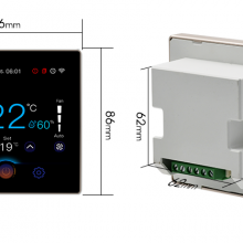 High-end Design LCD Color Screen RS485 Modbus Thermostat Support WIFI Tuya Remote Control Thermostat thumbnail-2