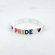 Hot Sale Custom Promoting Wristband Lovely Gifts Imprinted Silicone Bracelets for LGBT and Pride Month Parade thumbnail-6