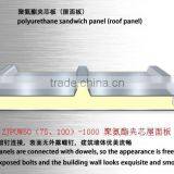 European Standard Tianjin 30mm Thick Roof Pu Polyurethane Sandwich Panel thumbnail-3