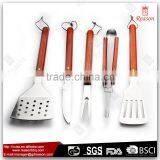 Aluminum Case Wooden Handle BBQ Tools Set thumbnail-2