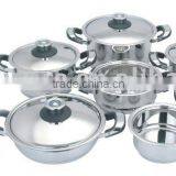 12Pcs 304 Stainless Steel Cookware Sets