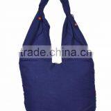 Cotton Fabric Multi Chain Shoulder Bag thumbnail-2