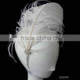 Wholesale Ostrich Feather and Metal Headband Hair Accessories thumbnail-1
