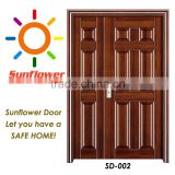 2015 lastest design mother and son steel door for villa SD-002