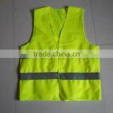 Reflective Vest With Zipper 100%polyester Safety Vest With Pockets