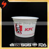 Free Sample Cheap Printed Plastic 420ml Disposable Soup Bowl