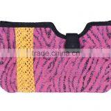 Texture Print Cotton Small Pouch thumbnail-1