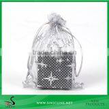 Sinicline Custom Made Drawstring Organza Gift Pouch for Promotion