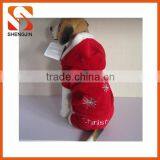 SJ-L6042 Wholesale plush pet clothes merry christmas embroidery dog winter coats