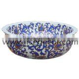 Hand Painted Ceramic Wash Basin thumbnail-1