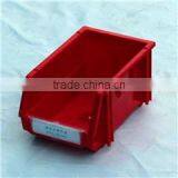Red Durable Plastic Parts Boxes Bin For Workshop