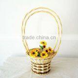2pcs Natural Wicker Flower Basket Wedding Decoration thumbnail-1