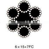 Galvanized STEEL WIRE ROPE 6 x 15