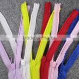 #3 #4 #5 Tape& Fabric Tape Drop Slider White Cloth Invisible Zipper Manufacture