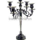 Silver Candelabra, Wedding Candelabra, Ornate Candelabra thumbnail-1