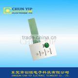 One Key Membrane Panel Switch With 3 LEDs for Emergency Lights