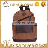 Guangzhou Canvas Schoolbag Laptop Bag Travelling Bag With pu thumbnail-1
