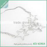 Star shape lovely chain necklace