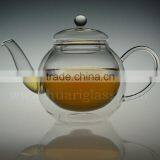 Double Wall Glass Teapot thumbnail-1