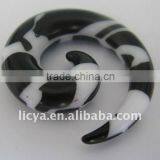 UV Body Jewelry Swirl Plugs thumbnail-1