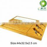 Bamboo Cheese Board Set With Knife