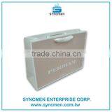 For Clothing With Printing Logo Customized White Kraft Paper Shopping Bags thumbnail-1