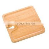 Square bamboo Wine Plate