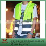 Fluorescence Green Reflectitive Material Workwear Vests thumbnail-1