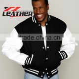2014 new men costom plain varsity jacket wholesale with hood