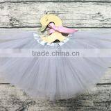 Grey Tutu for Baby Cheap Puffy Pettiskirt Tutu thumbnail-3