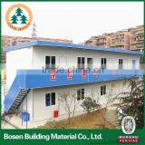 two floor prefabricated house with fence and decorative roof tile