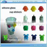 Hot Selling for Halloween Silicone Glass Cup Sticker