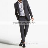 2014 Top Quality 100% wool Classic Dark Grey top brand coat pant men suit