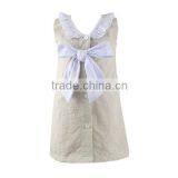 2016 Kaiyo Wholesale Children Lace Ruffle Dress Decorate With Bowknot Oem Service Princess Seersucker Dress Home Dress thumbnail-6