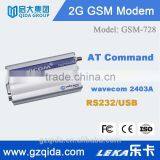 Single 2G GSM Modem for wavecom Q2303a module industrial telemetry modem GSM-728
