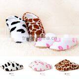 2015 New Autumn Winter Milk Cow Red Lips Coral Fleece Lovers Slippers at Home Cotton-padded Indoor Slippers thumbnail-1