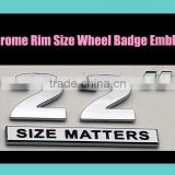 wheel Size emblem,badge,sticker,logo