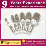 Wholesale Salon Care Ceramic Round Plastic Hair Brush thumbnail-1