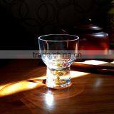 3D Gold Foil Filled on the Bottom Sake Custom Shiny Clear Glass Small Cups thumbnail-3